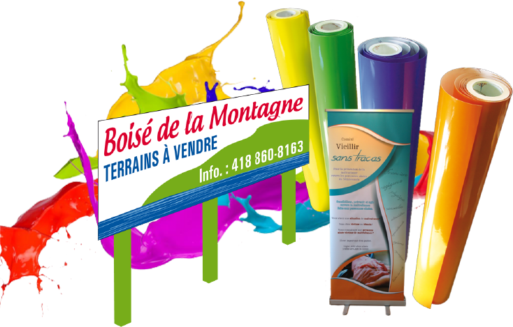 Lettrage et numérique couleur<br>